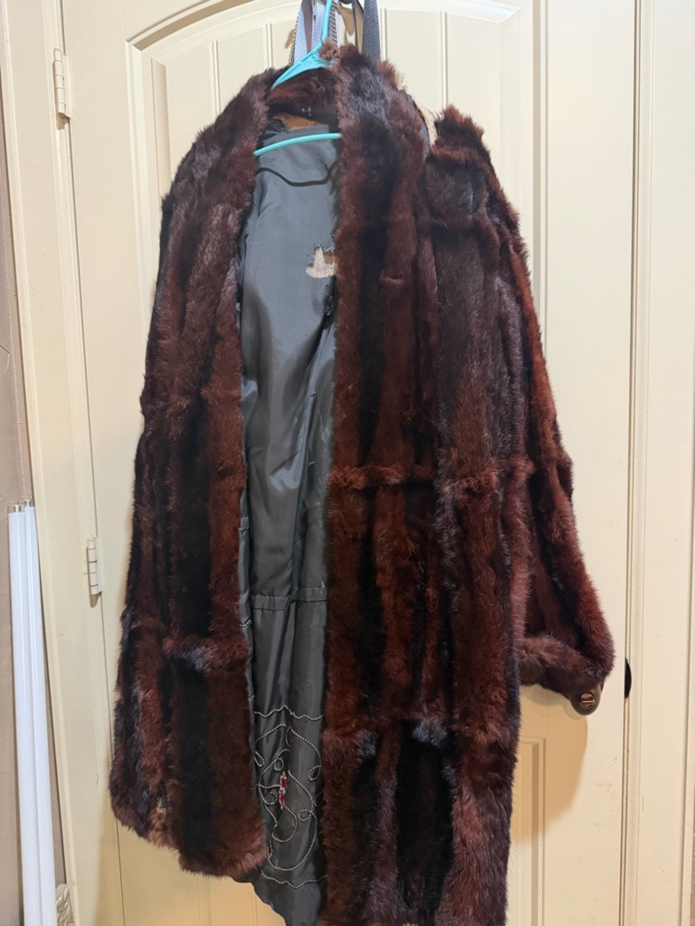 Vintage Brown Fur Coat - Rich Chocolate Tone